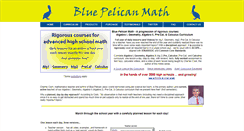 Desktop Screenshot of bluepelicanmath.com