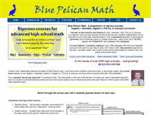 Tablet Screenshot of bluepelicanmath.com